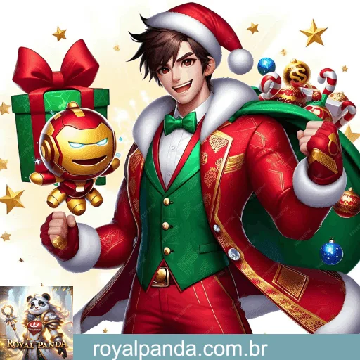 Imagem promovendo bônus Royalpanda com recompensas imperdíveis.